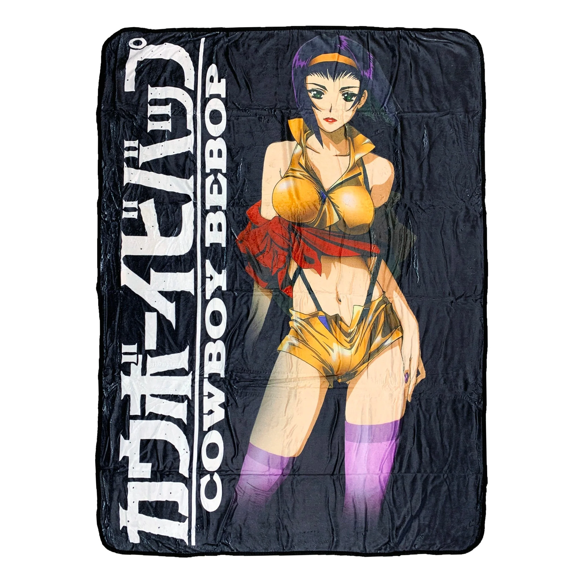 Cowboy Bebop Faye Valentine Standing Fleece Throw Soft Lightweight Blanket 45x60 Inches - Image 1