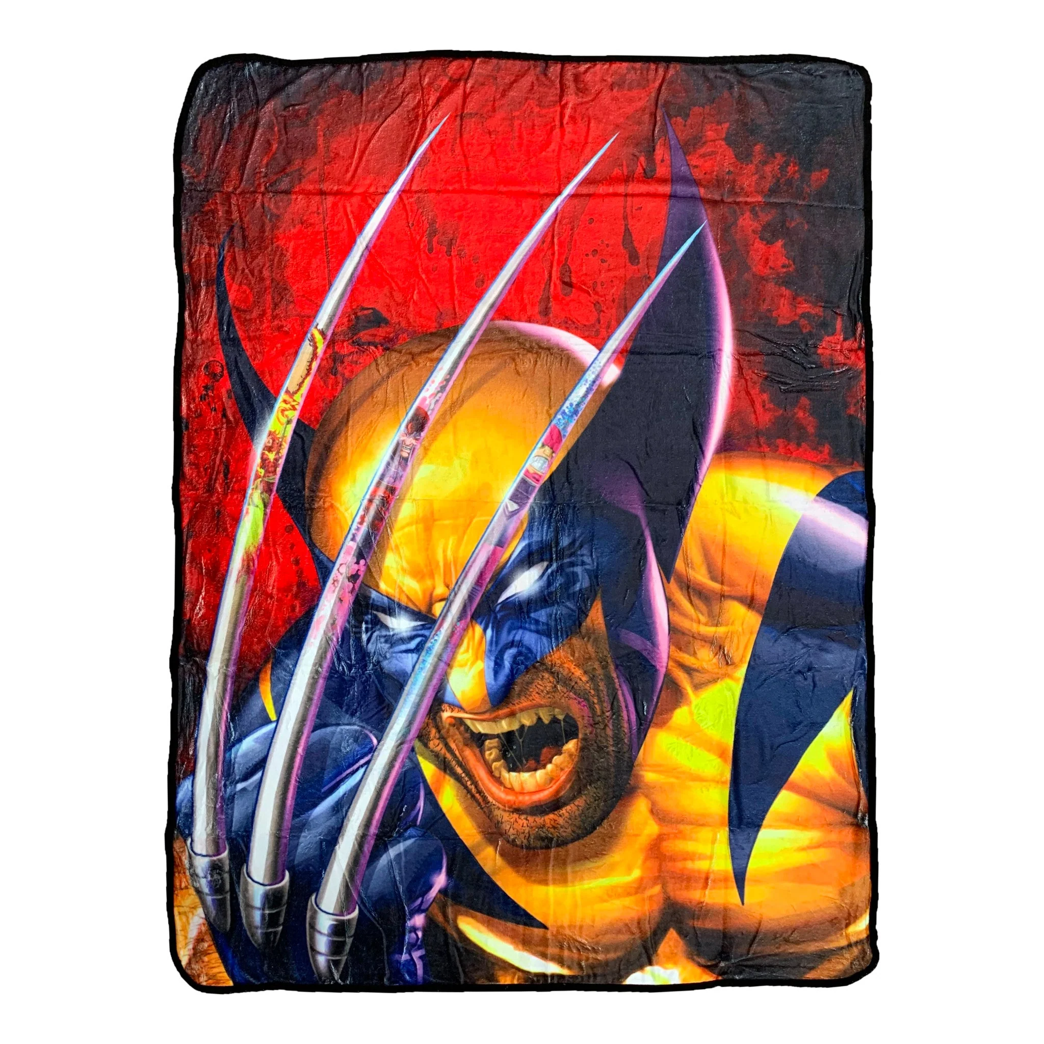 X-Men Wolverine Claw by Greg Horn Marvel Fleece Throw Soft Lightweight Blanket 45x60 Inches - Image 1