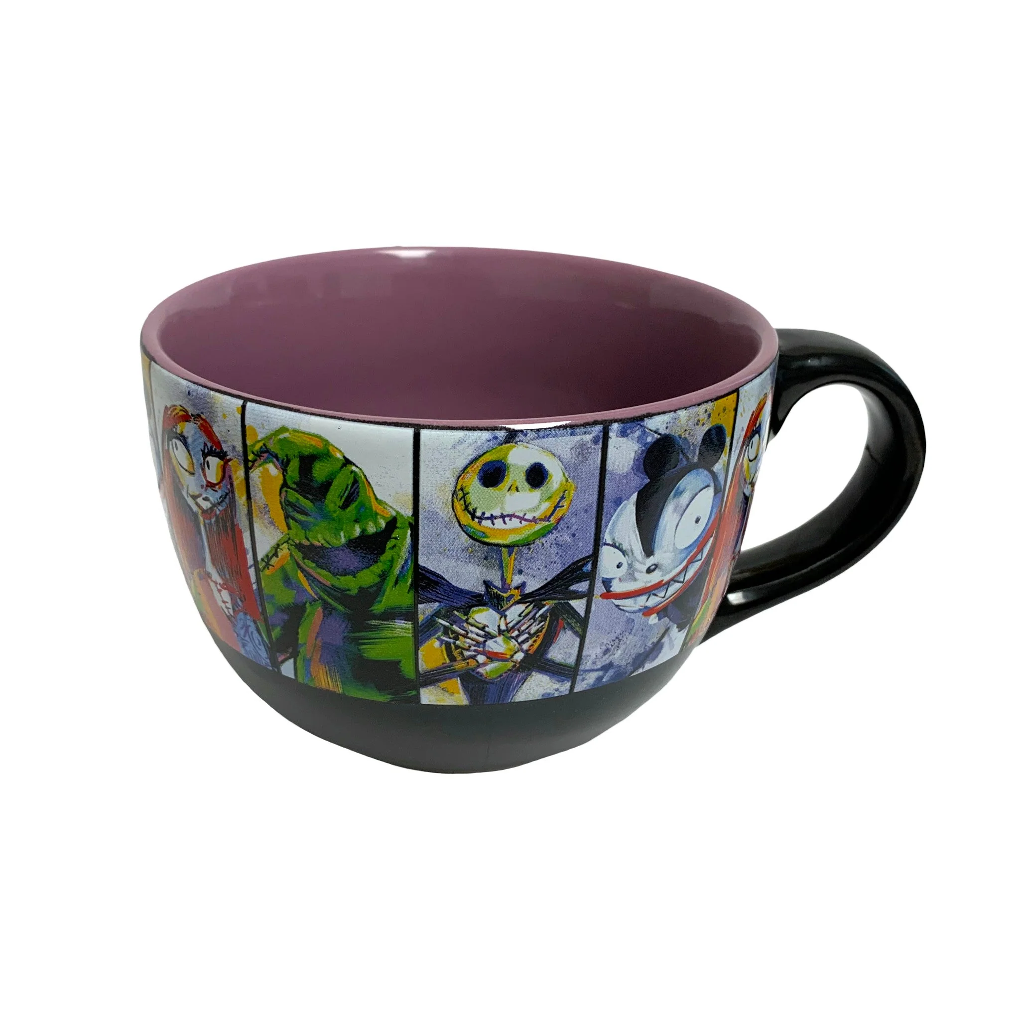 Disney Nightmare Before Christmas Panels Soup Coffee Mug 24 Oz Cup - Image 1