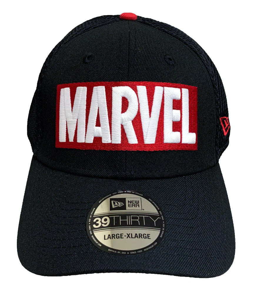 New Era 39THIRTY Fitted Hat Marvel Neo Logo 80th Size S/M - Image 2