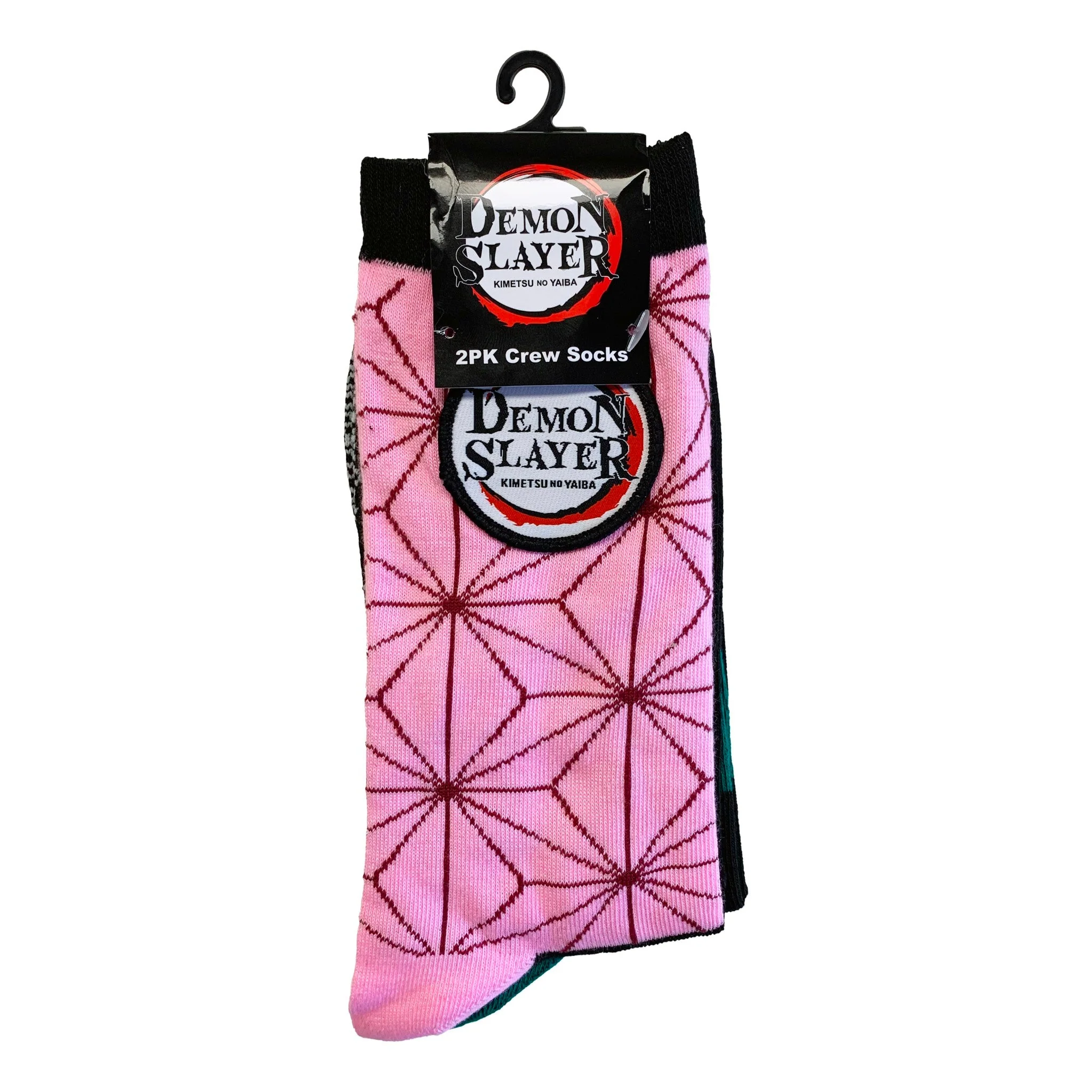 Demon Slayer 2 Pack - Nezuko & Tanjiro Character Pattern Anime Crew Socks - Image 3