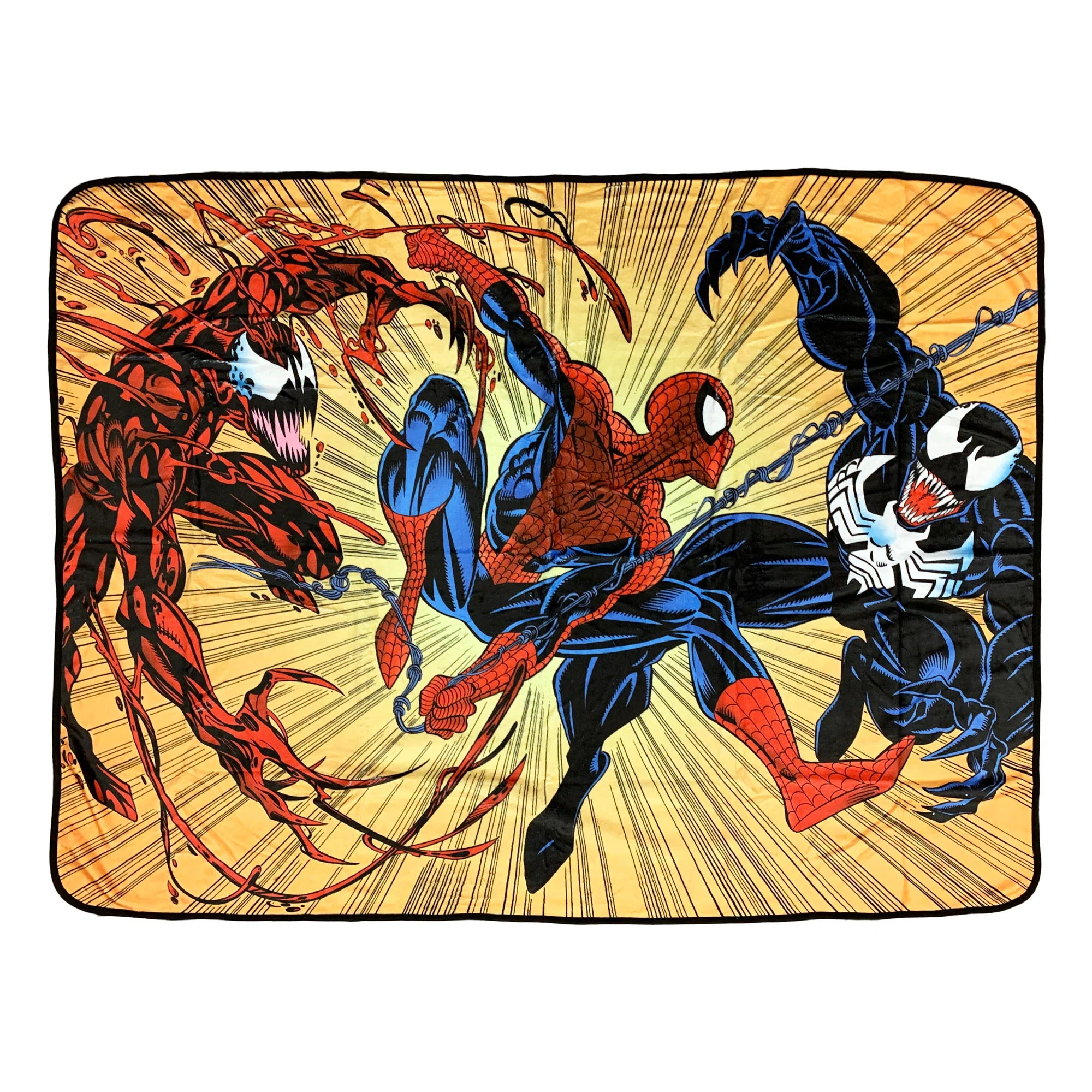 Spider-Man Maximum Carnage And Venom Marvel Fleece Throw Blanket 45in. By 60in. - Image 1
