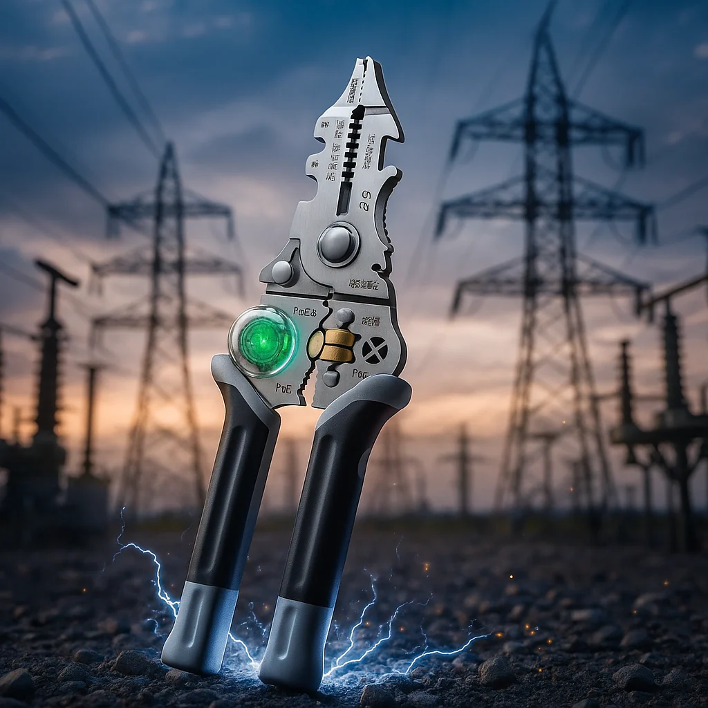 Multi-Task Wire Stripper Voltage Detector Plier
