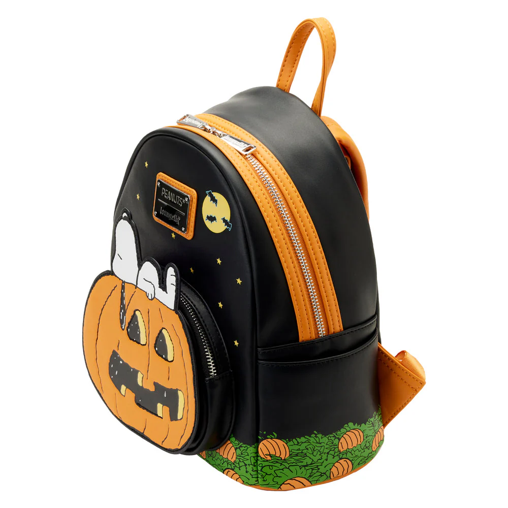 Loungefly Peanuts Great Pumpkin Snoopy Mini Backpack Bag Purse - Image 2