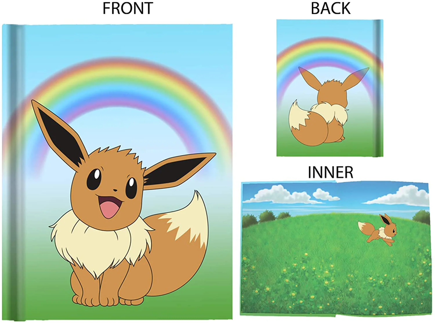 Pokemon Eevee Eeveething Will Be Great Hard Cover Journal 6 x 8 inches