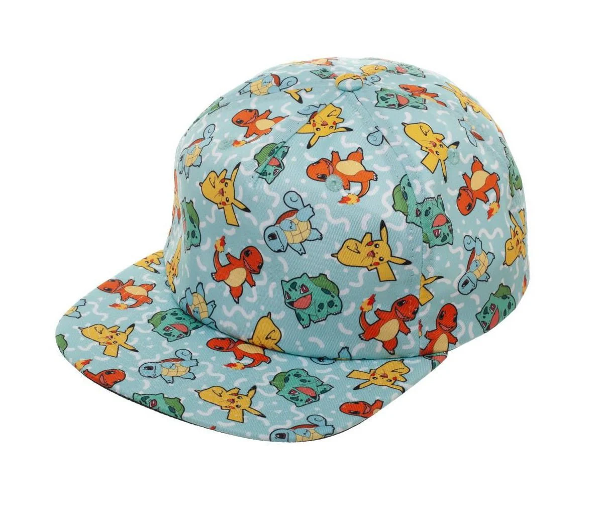 Pokemon Pikachu and Characters Sublimated Snapback Hat Cap - Image 1