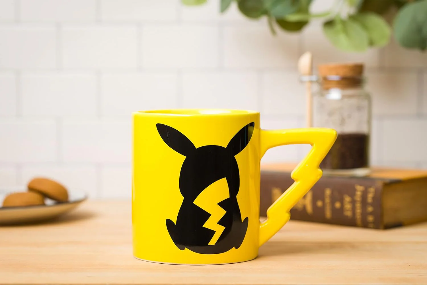 Pokemon Pikachu with Lightning Bolt Sculpted Handle Ceramic Mug Microwave Safe 20-Ounces - Image 2