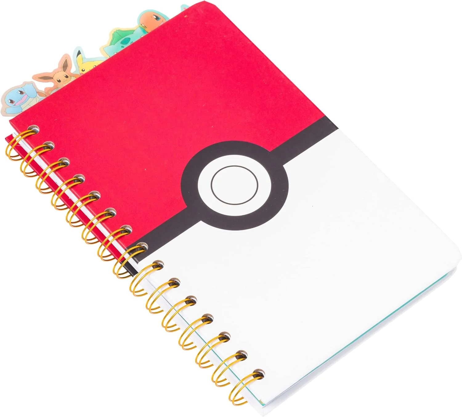 Pokemon Pokeball Starters Spiral Tabbed Notebook 8 x 5 Inches - Image 2