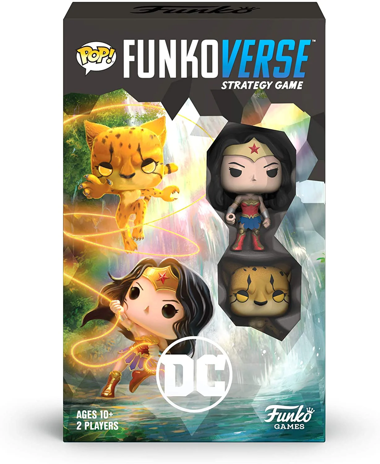 Funko Pop! Funkoverse Strategy Game: DC Comics #102 - Wonder Woman and The Cheetah 2-Pack - Image 2