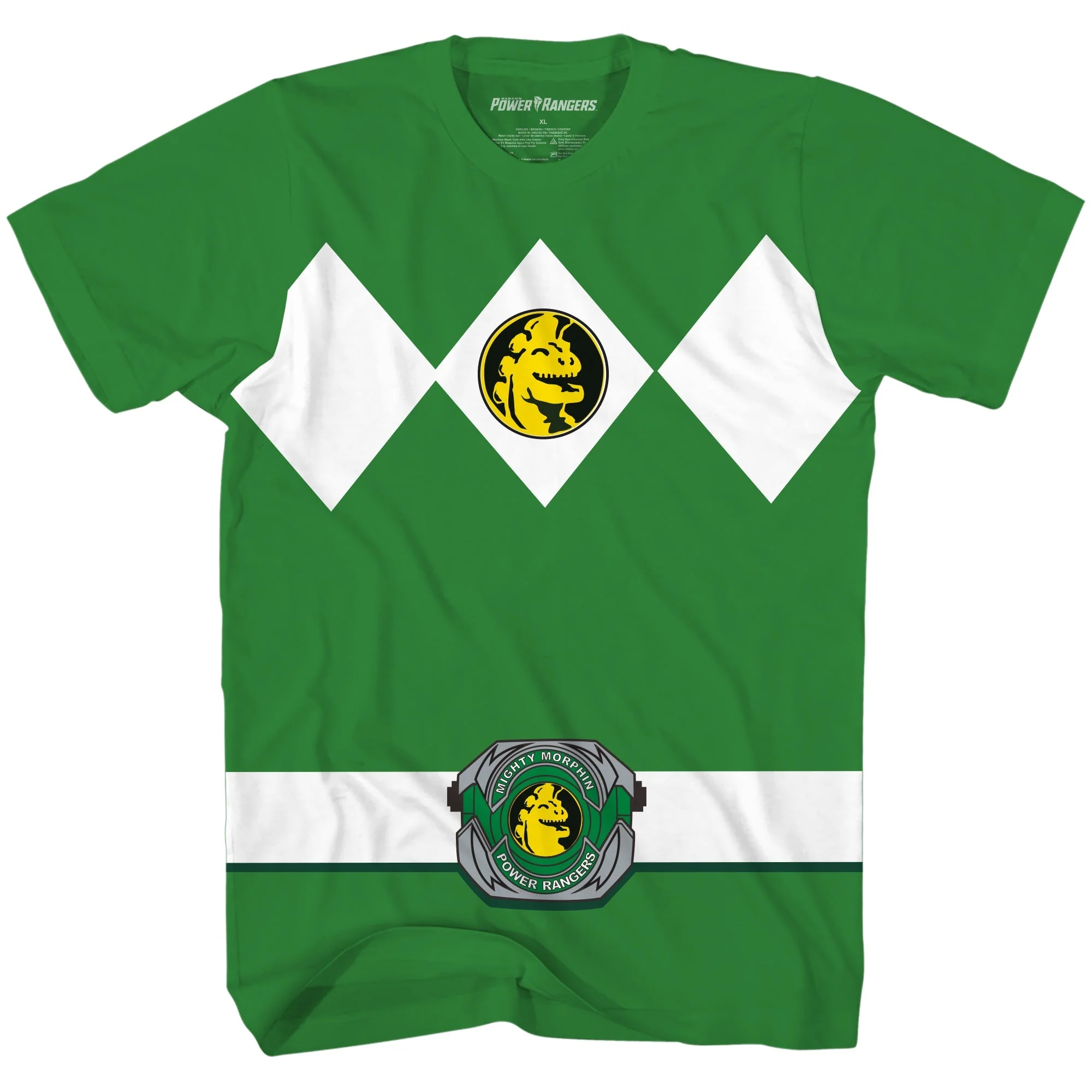 Power Rangers Green Ranger Costume Adult T Shirt - Image 1