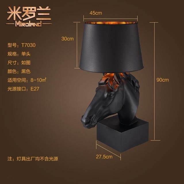 Horse Head Side Desk Lamp - Image 3