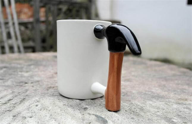 Hammer Shaped Ceramic Mug - Image 2
