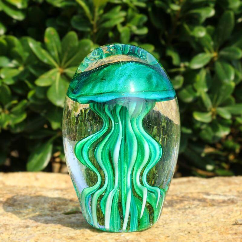 Jellyfish Hand Blown Glass Art Collectible - Image 2