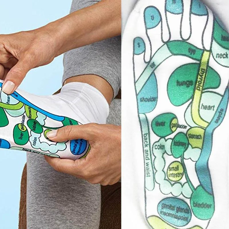 Reflexology Foot Massage Map Socks - Image 1