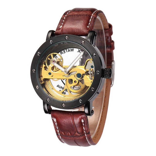 Relogios Elegant Transparent Mechanical Men Watch - Image 3