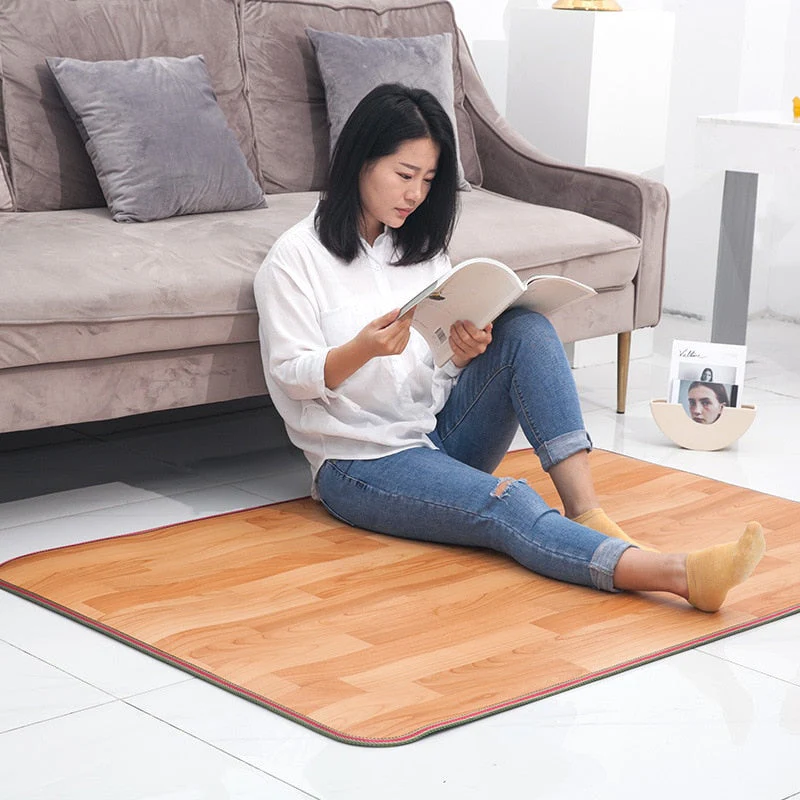 Electric Heated Thermal Foot Floor Mat Carpet - Image 2