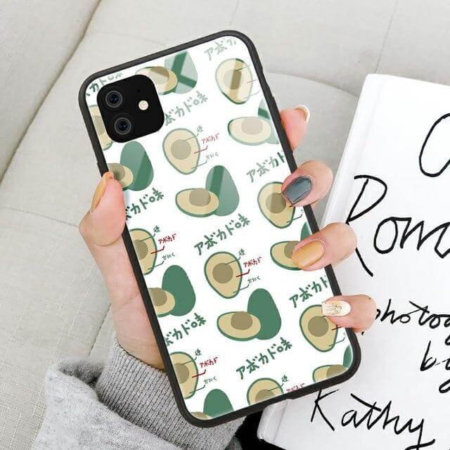 Tempered Glass Avocado iPhone 11 Cases - Image 3