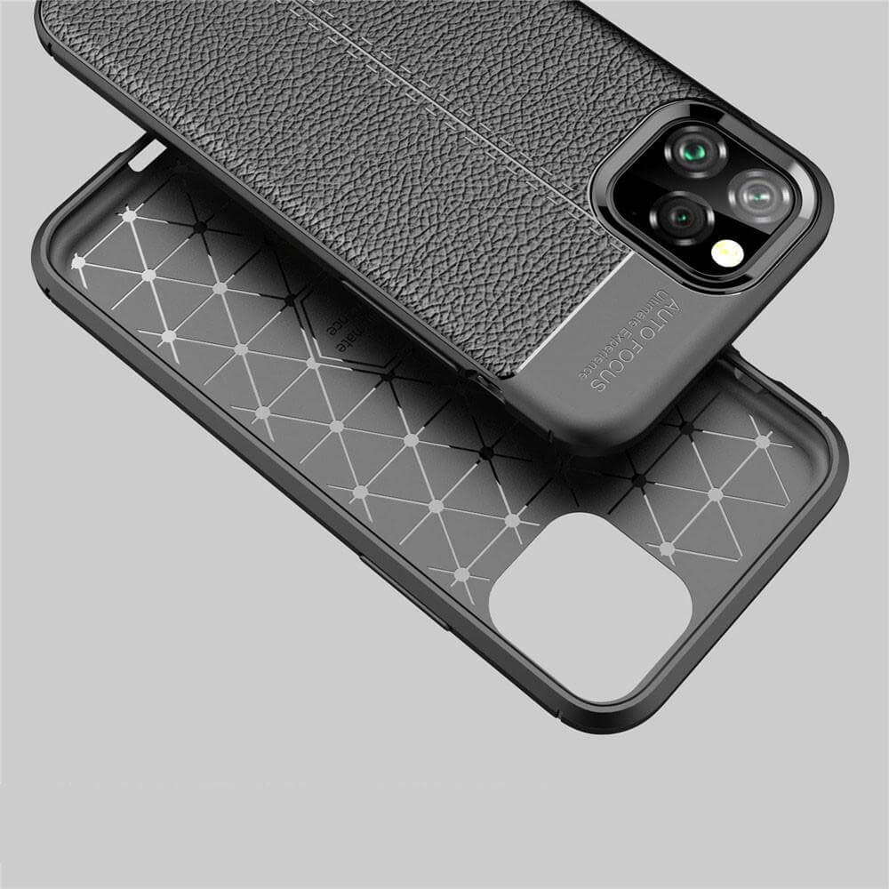 Business Style Leather iPhone 11 Case - Image 3