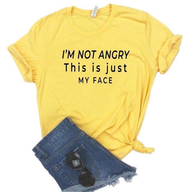 I'm not angry this is just my face Unisex T-shirt - Image 3