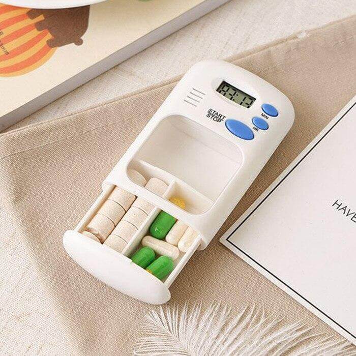 Mini Pill Reminder Organizer Timer Box - Image 1