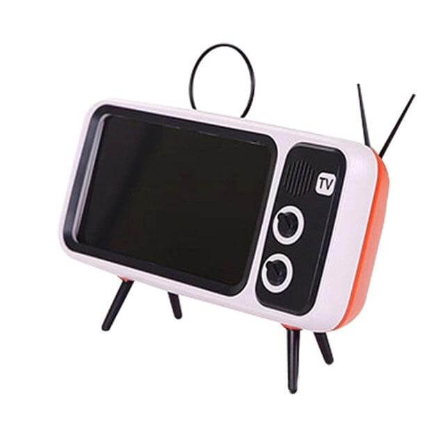 Mini Speaker Retro TV Phone Holder - Image 2