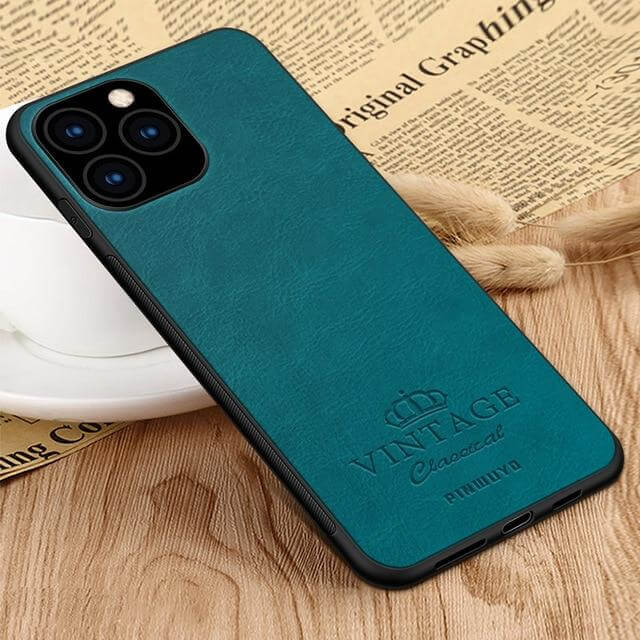 Retro Leather Soft Edge iPhone 11 Case - Image 2