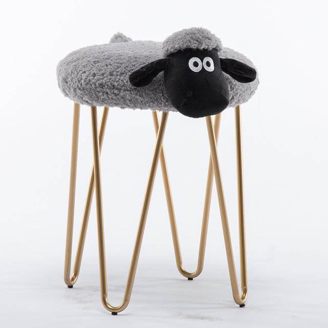 Nordic Style Iron Sheep Stool - Image 2