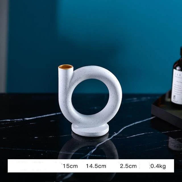 Colorful Abstract Candle Holder - Image 2