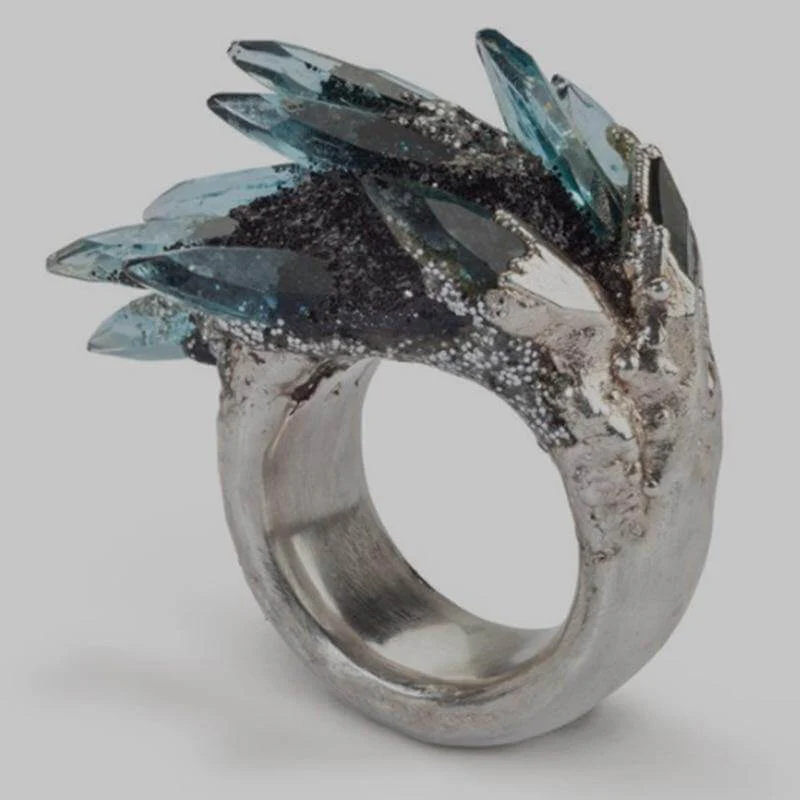Charming Zircon Crystal Ring