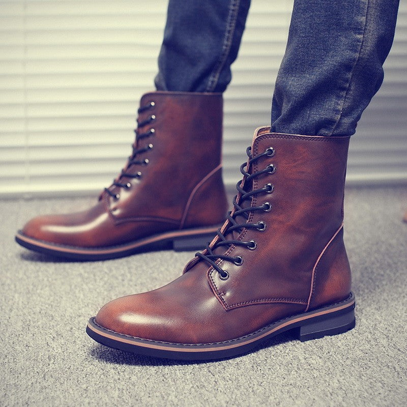 Men Vintage Stylish Winter Boots - Image 3