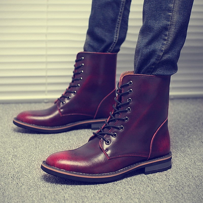 Men Vintage Stylish Winter Boots - Image 2