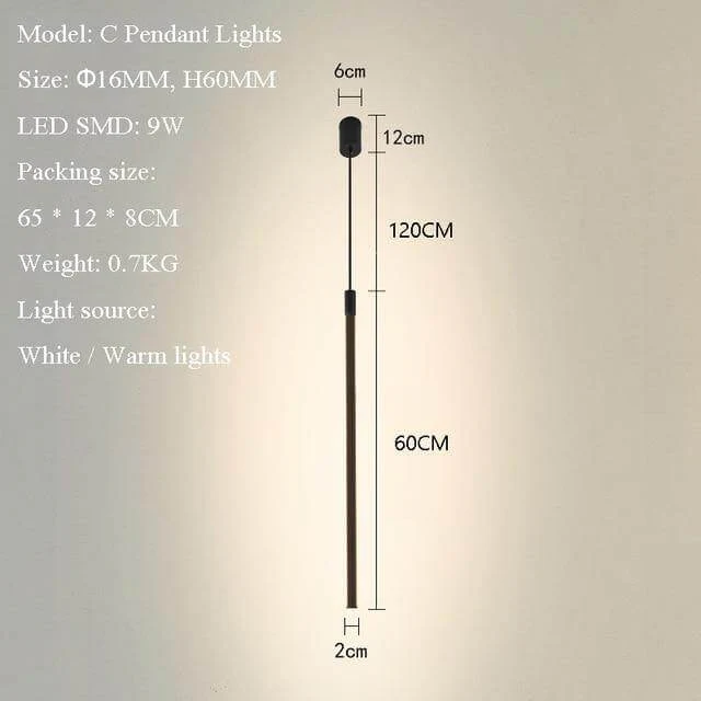 Elegant Vertical Atmospheric Floor Lamp - Image 2