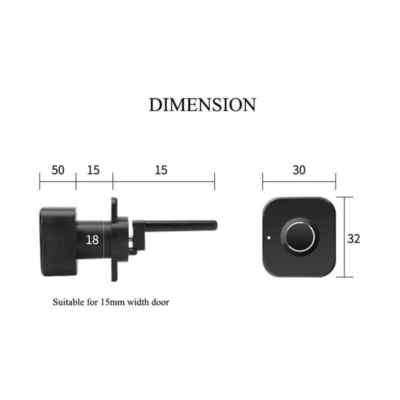 Smart Keyless Biometric Fingerprint Cabinet Lock - Image 3
