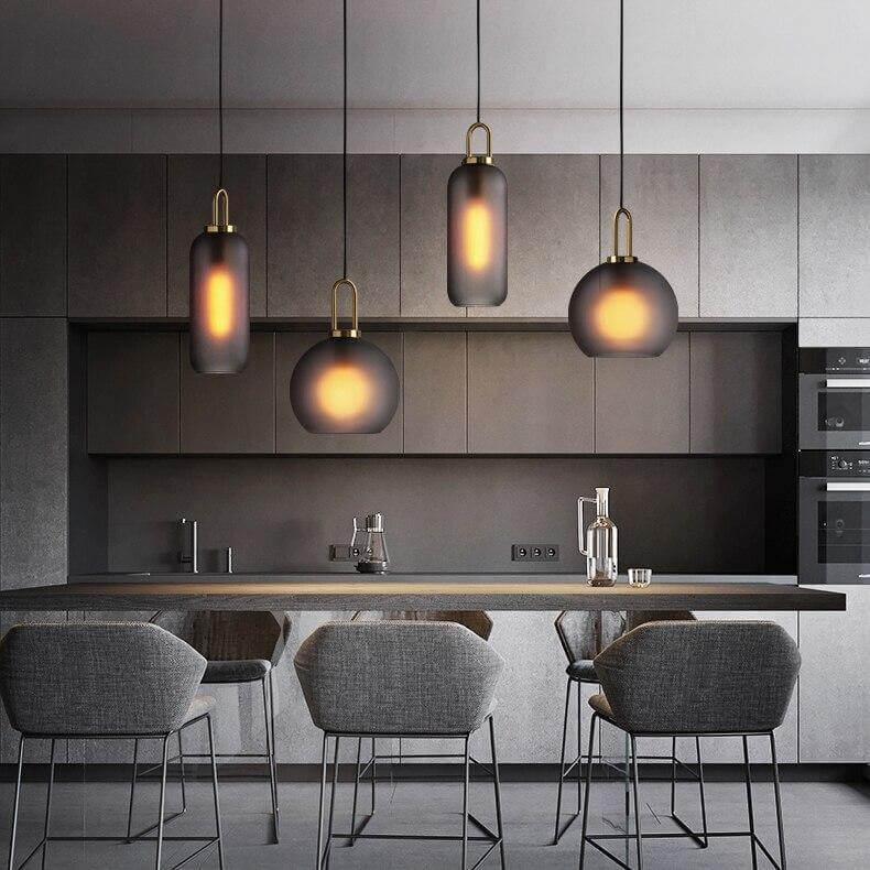 Modern Luxury American Glass Ball Chandelier - Image 1