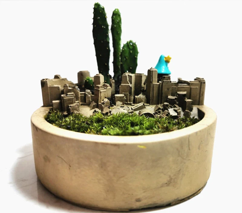 3D Silicone DIY Flower Pot Mold - Image 1