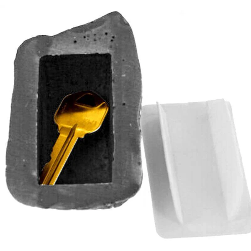 Fake Stone Spare Key Hidden Garden Box - Image 2