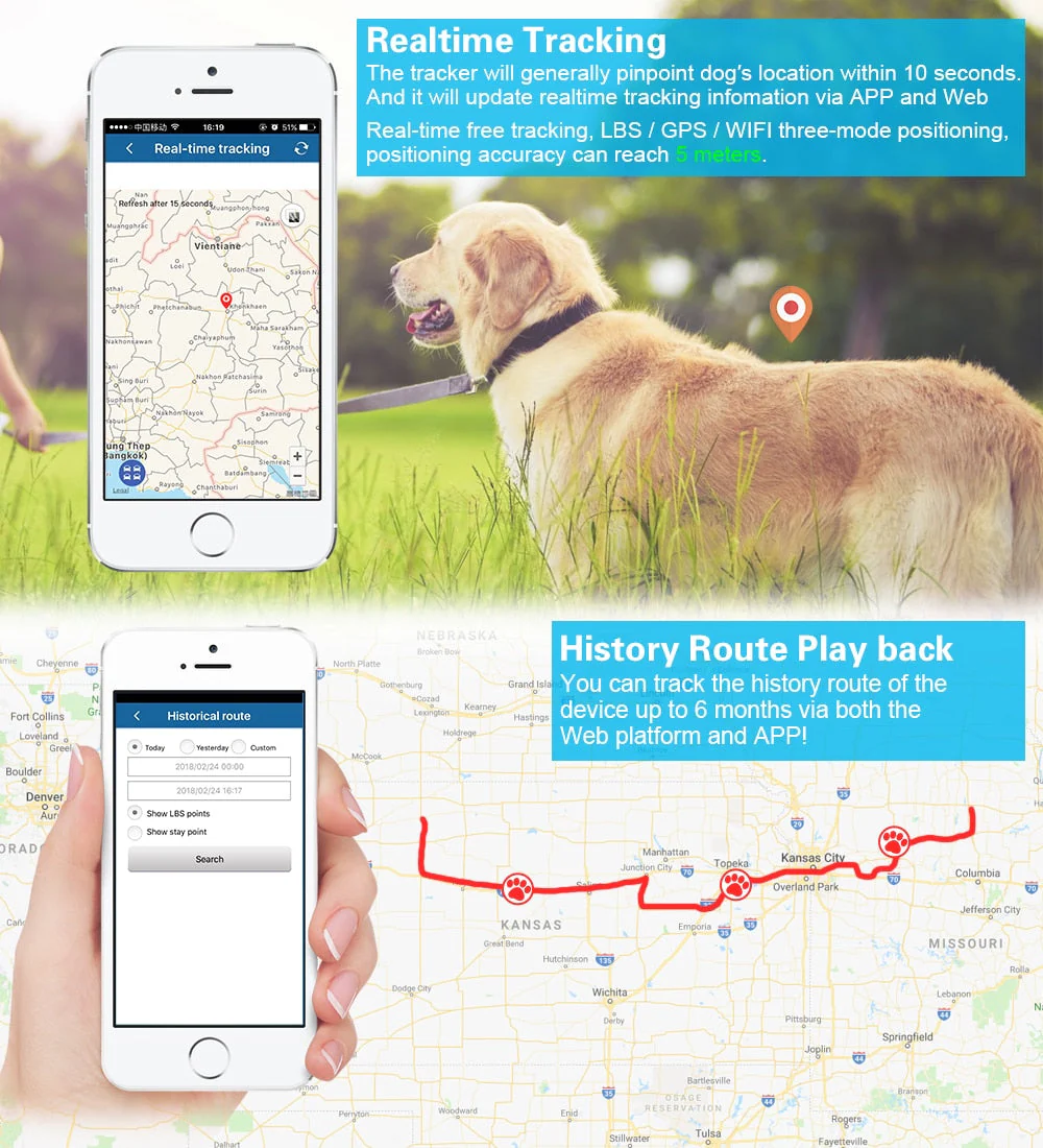 Waterproof GPS Pet Location Tracking Collar - Image 2
