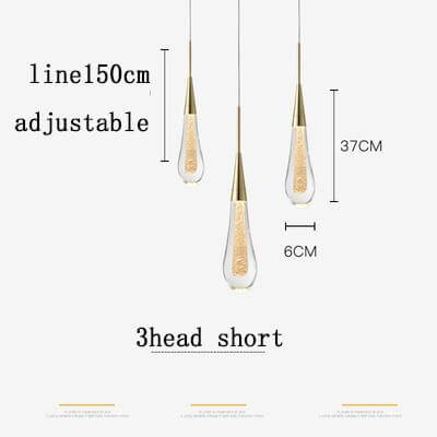 Melting Glass Crystal Luxury Pendant Lights - Image 2