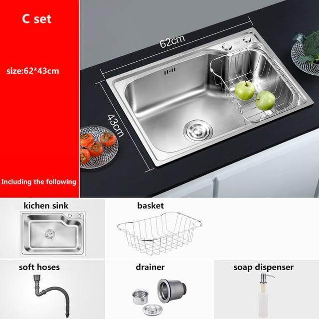 Stainless Steel Multifunctional Kitchen Sink - Image 2