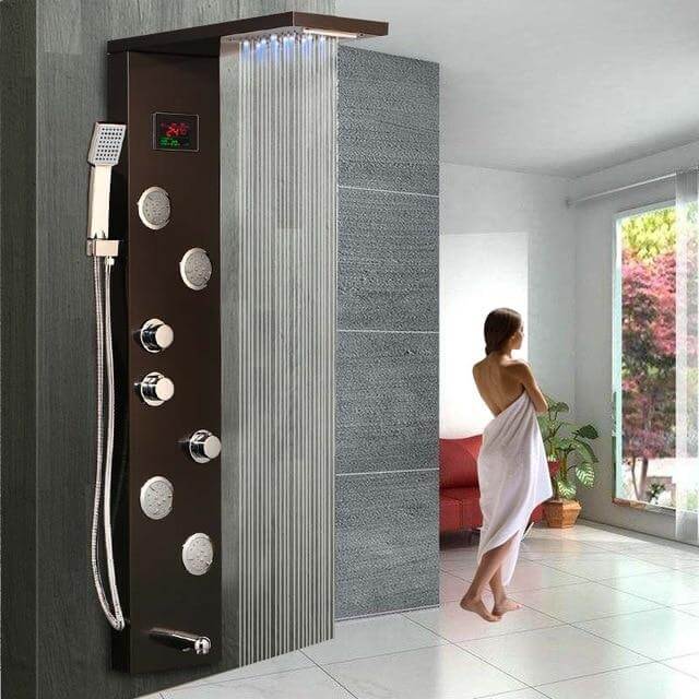 Elegant Digital Massage System Digital Led Panel Shower Sets - Image 3