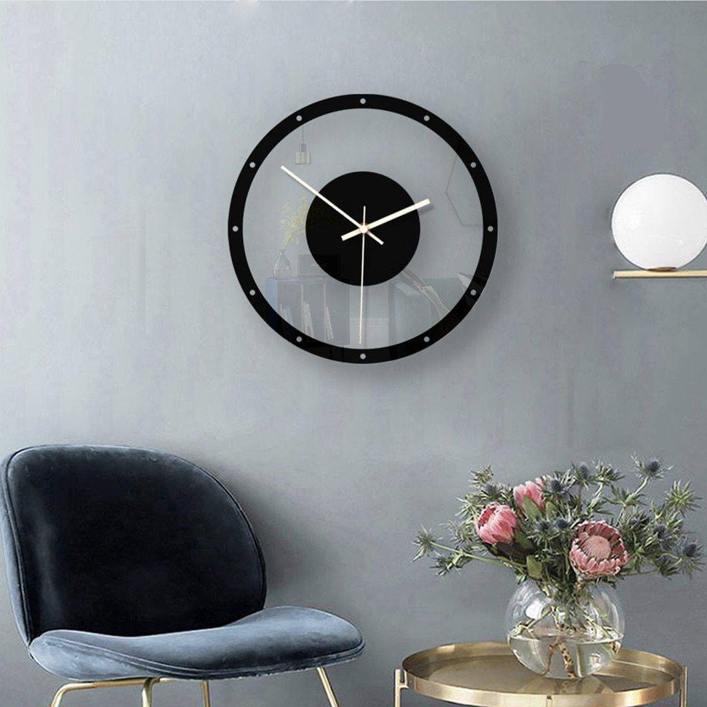 Acrylic Large Iron Retro Wall Clock - Image 3