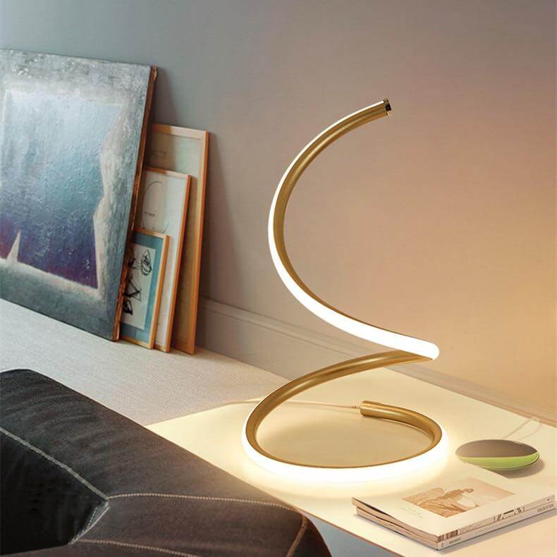 Nordic Spiral LED Table Lamps - Image 3