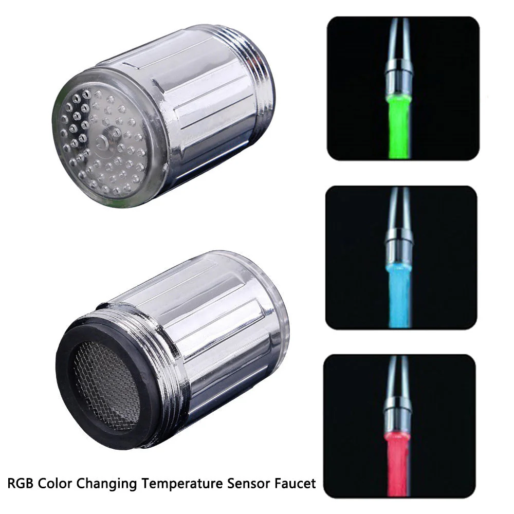 Colorful Temperature Sensor Faucet Tap - Image 2