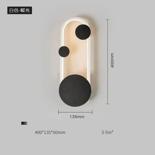 Modern Led Creative Nordic Earthly Wall Lamp - Image 2