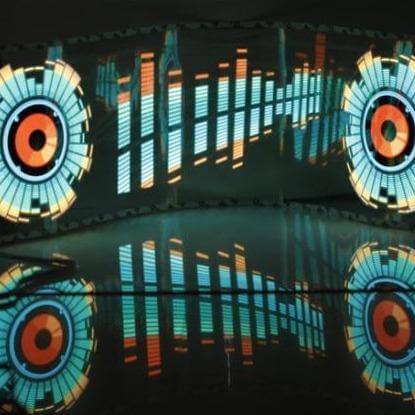 Car Windshield LED Sound Activated Equalizer Neon Sticker - Image 3