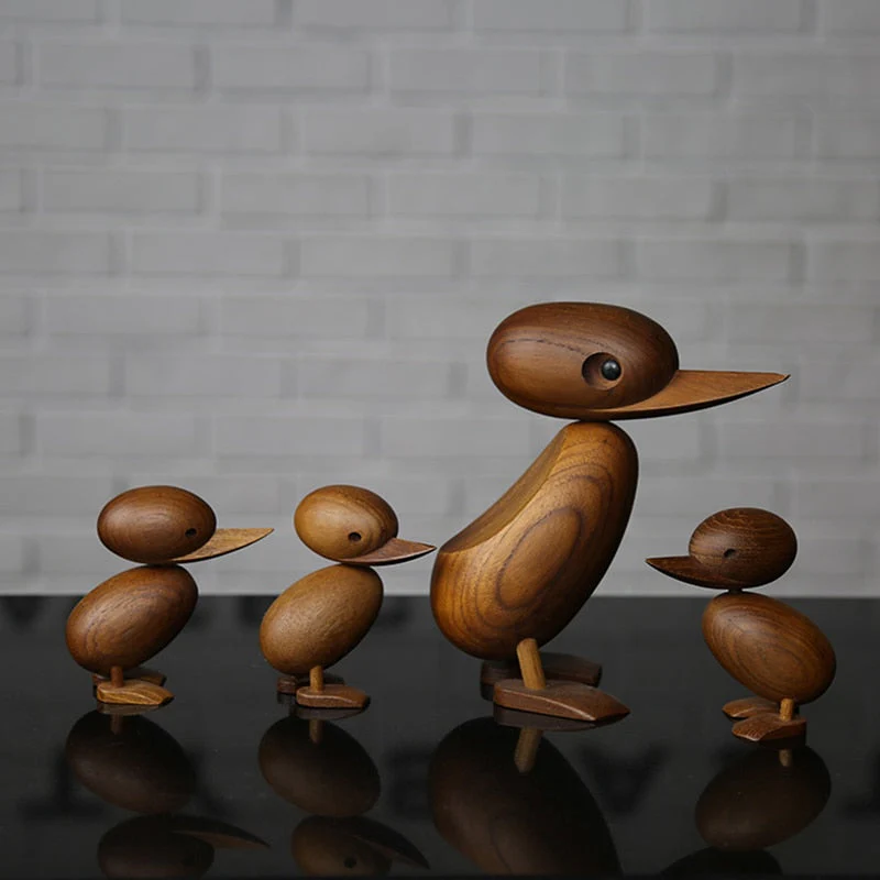 Wooden Classic Danish Puppet Duck Home Decor - Image 1