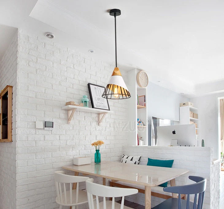 Modern Wooden Cone Pendant Lights - Image 3