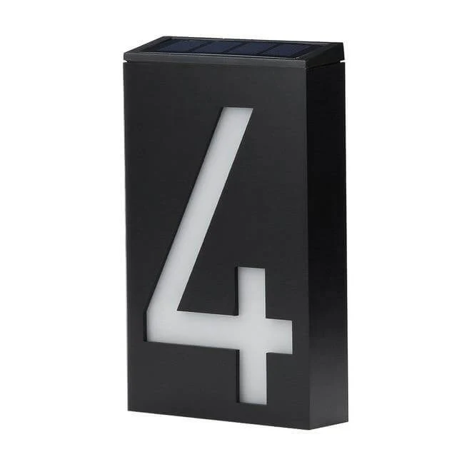 Solar Powered LED Light House Numbers - Image 3