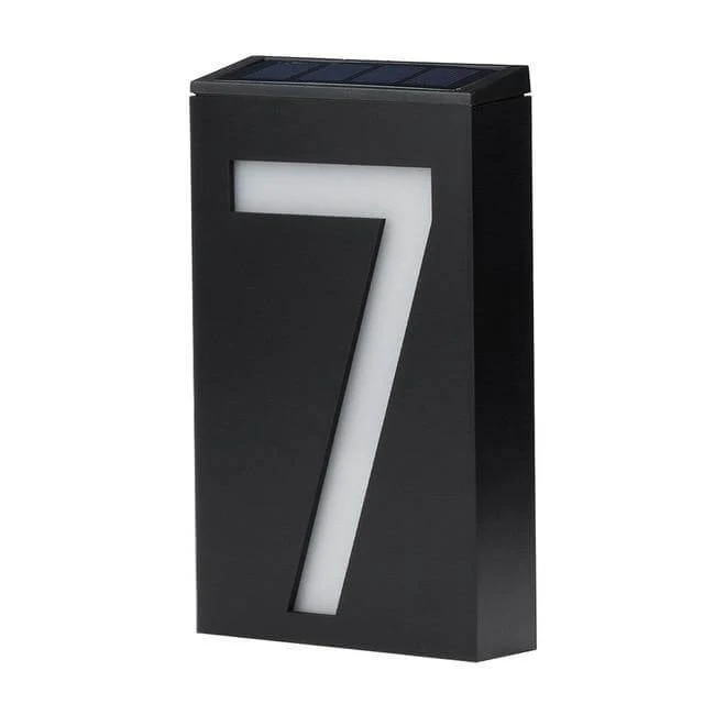 Solar Powered LED Light House Numbers - Image 2