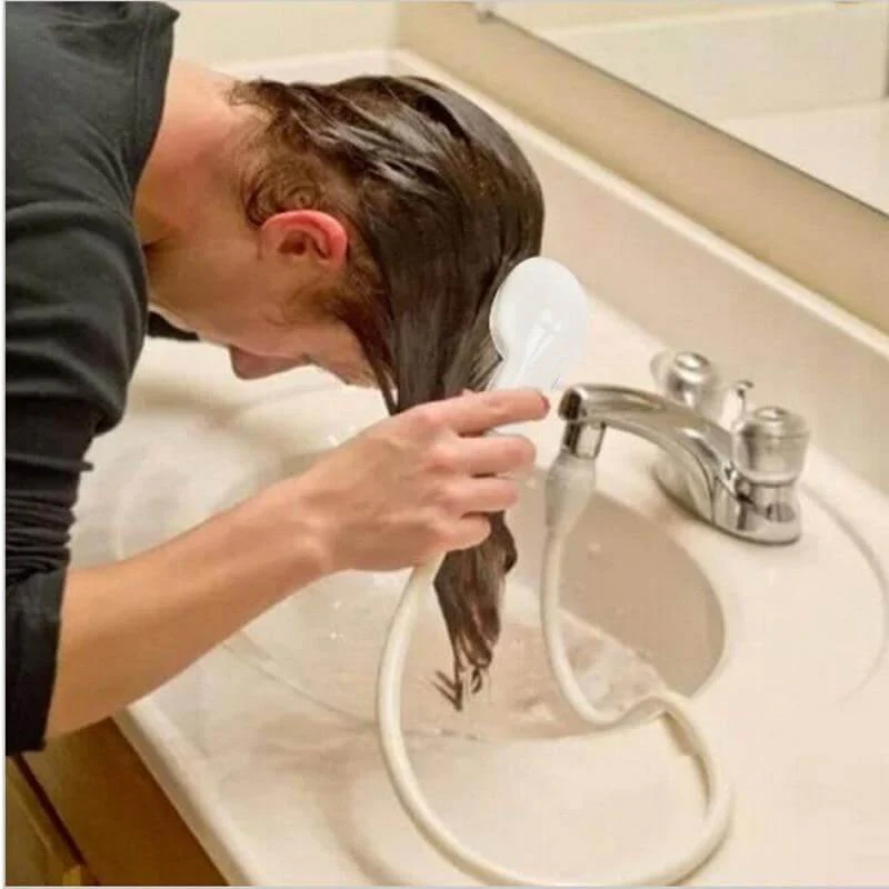 Kitchen Bathroom Faucet Shower Head Spray with extension cord - Image 1
